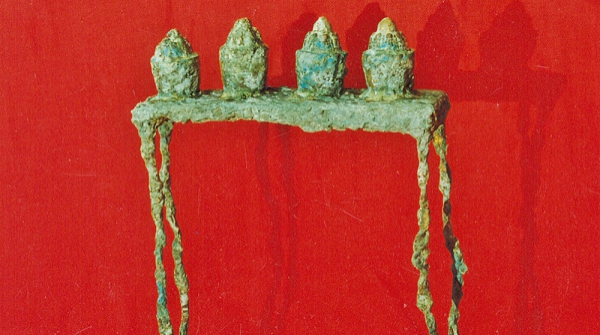 MESA DE OFRENDAS A BUDA, bronce, 25 x 20 x 7 cm