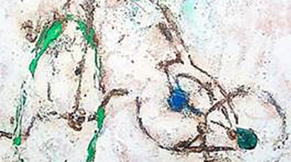MINITRICICLO VERDE, óleo sobre lienzo, 30 x 30 cm
